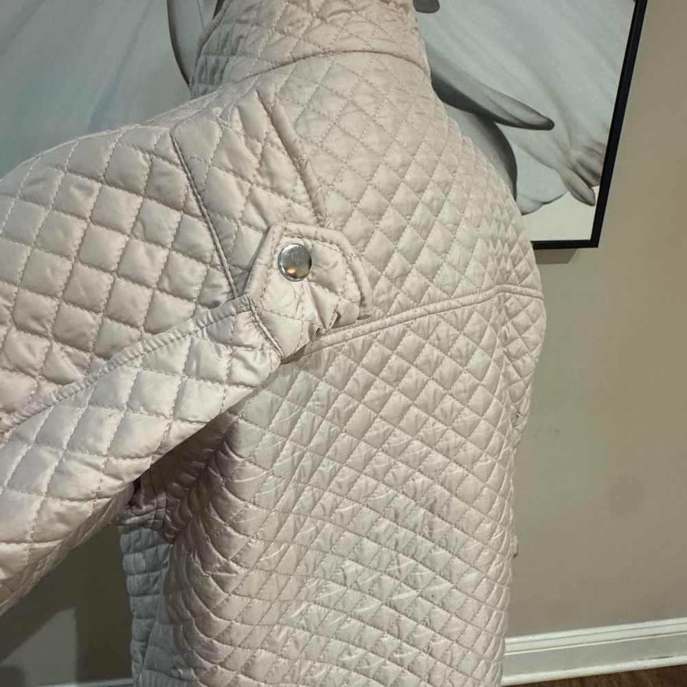 Ci Sono Cream Quilted Outerwear Label - Picture 6 of 10